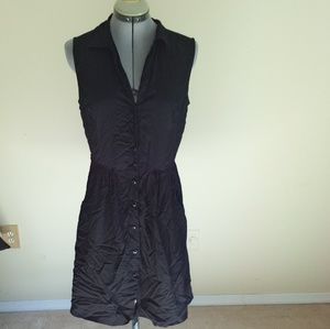 Front Button Casual Dress